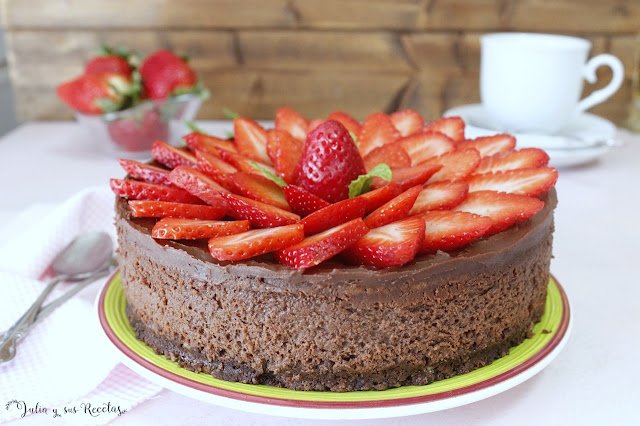 cheesecake de chocolate con fresas (13)