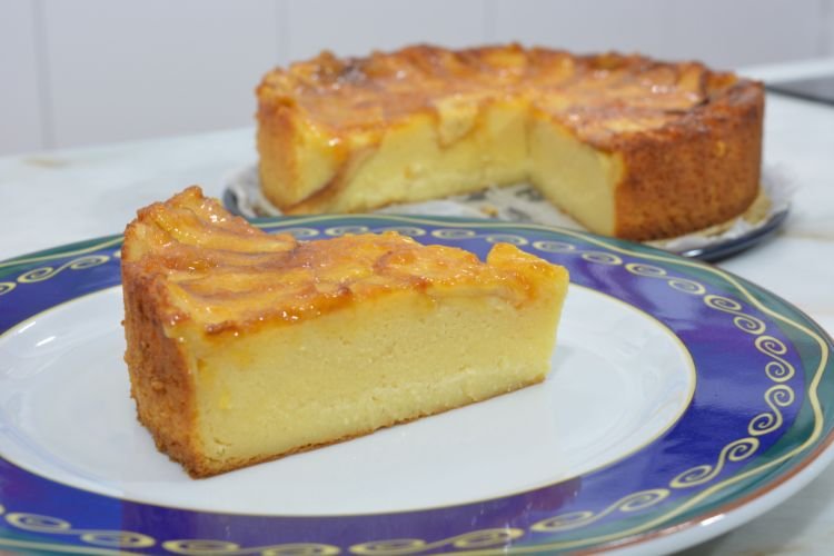 Tarta de manzana y yogur, una textura irresistible