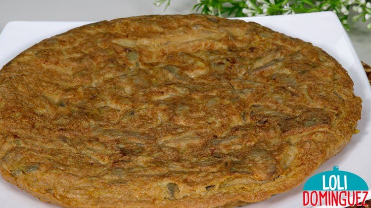 TORTILLA DE ALCACHOFAS MUY SALUDABLE – Loli Domínguez