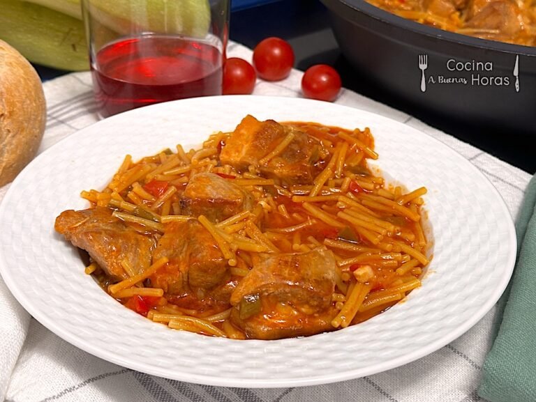 Cazuela de Fideos con Carne